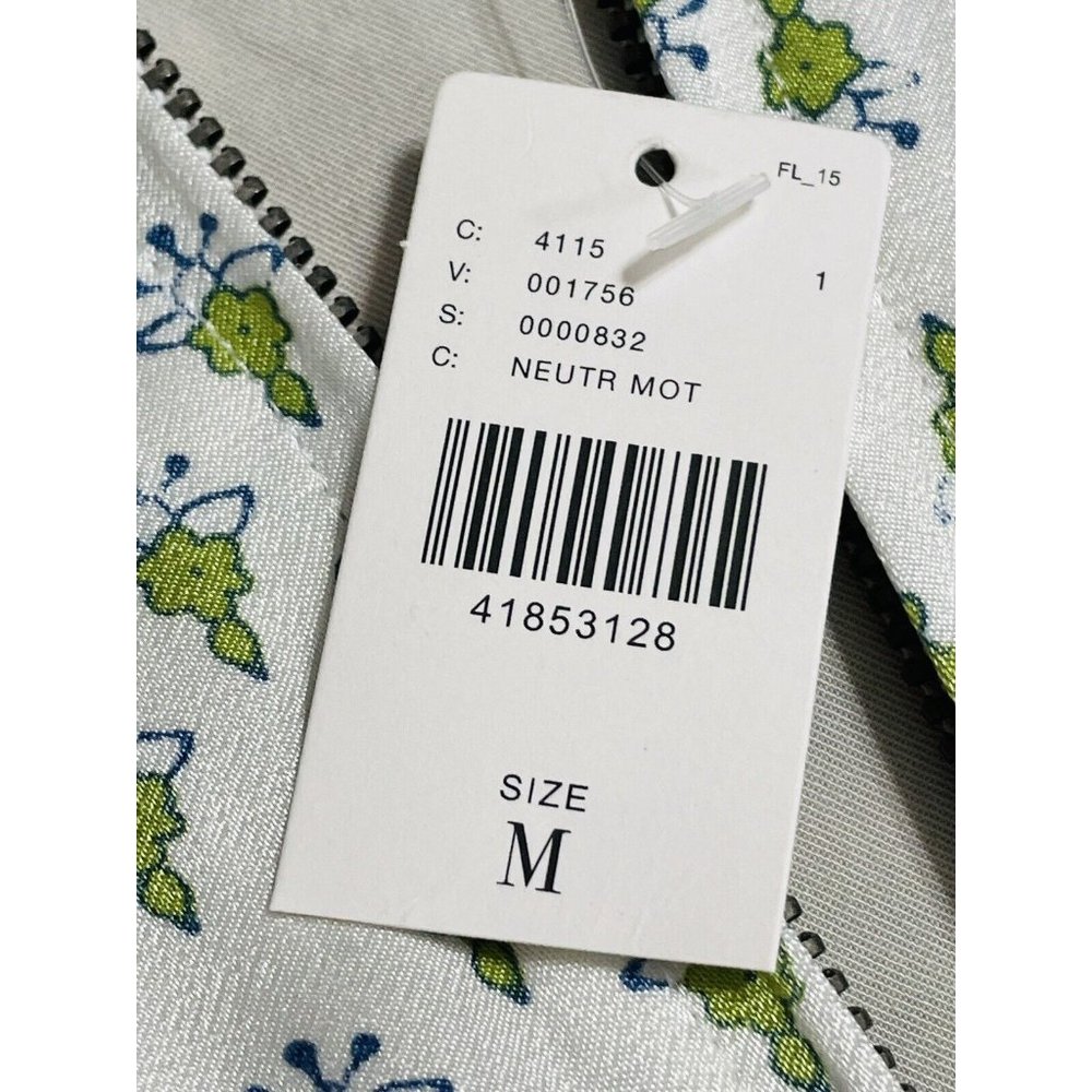 Anthropologie Tiny Editions Embroidered Viscose Zip Up Jacket Women’s  Medium - Picture 7 of 12